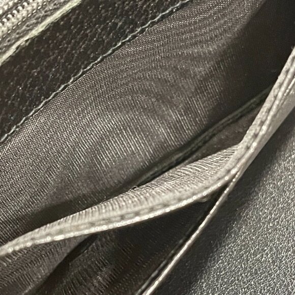 Gucci. Women's Black Guccisima Canvas/Leather Long Wallet. (JB1023) - Picture 10 of 12